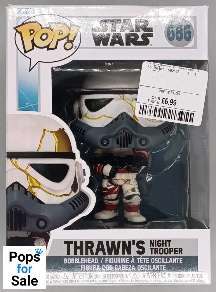 686 Thrawn's Night Trooper -  Star Wars Ahsoka - Funko POP - Box Damaged