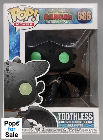 686 Toothless - How To Train Your Dragon 3 - Box Damaged Funko POP