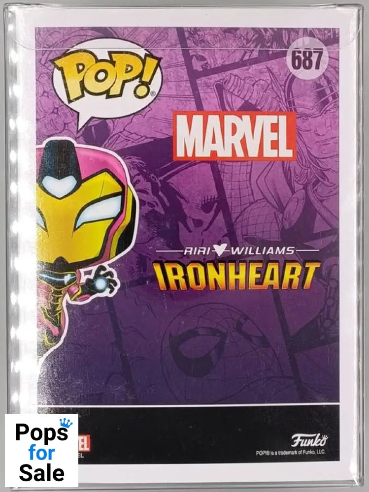 687 Ironheart - Glow Chase Edition - Marvel Funko POP