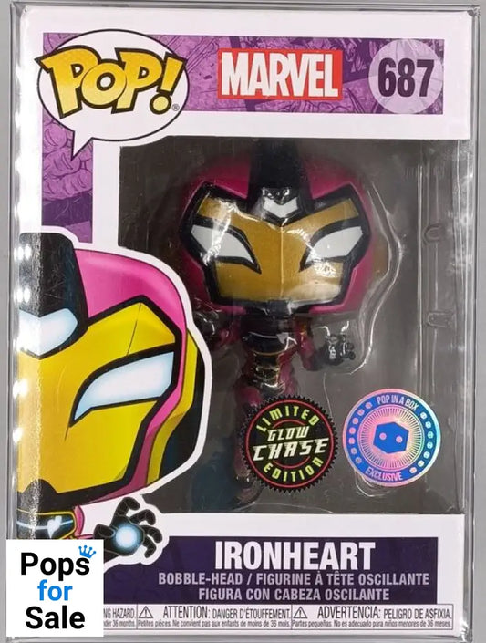 687 Ironheart - Glow Chase Edition - Marvel Funko POP