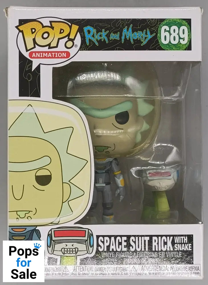 689 Space Suit Rick (with Snake) Rick and Morty Funko POP - Box Damaged