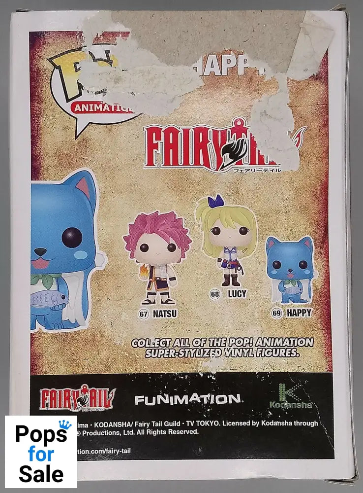 #69 Happy - Fairy Tail - Box Damaged Funko POP