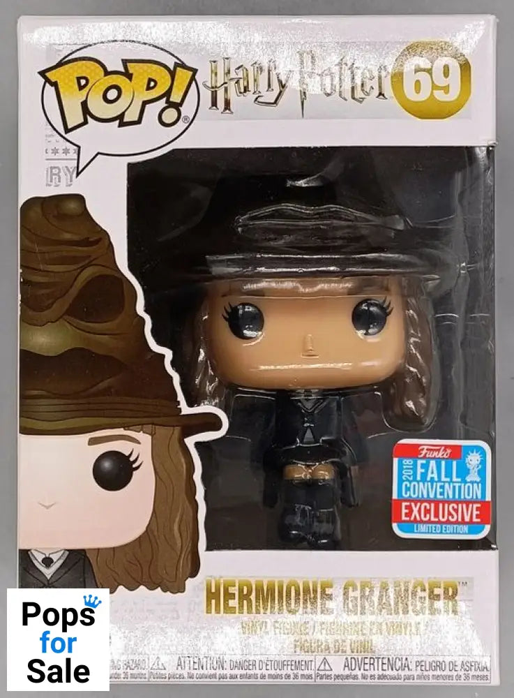 69 Hermione Granger (Sorting Hat) Harry Potter 2018 Box Damaged Funko POP