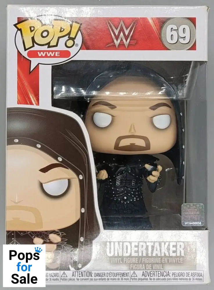 #69 The Undertaker (Hooded) - WWE - Box Damaged Funko POP