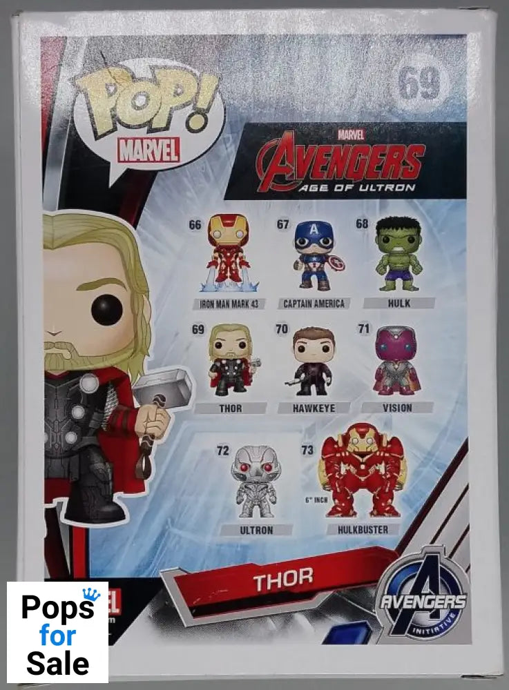 #69 Thor - Marvel Avengers Age Of Ultron - Box Damaged Funko POP