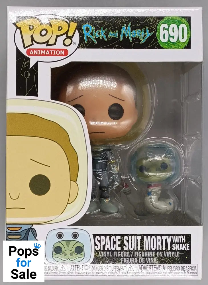 690 Space Suit Morty (with Snake) - Rick and Morty - Funko POP - Box Damaged