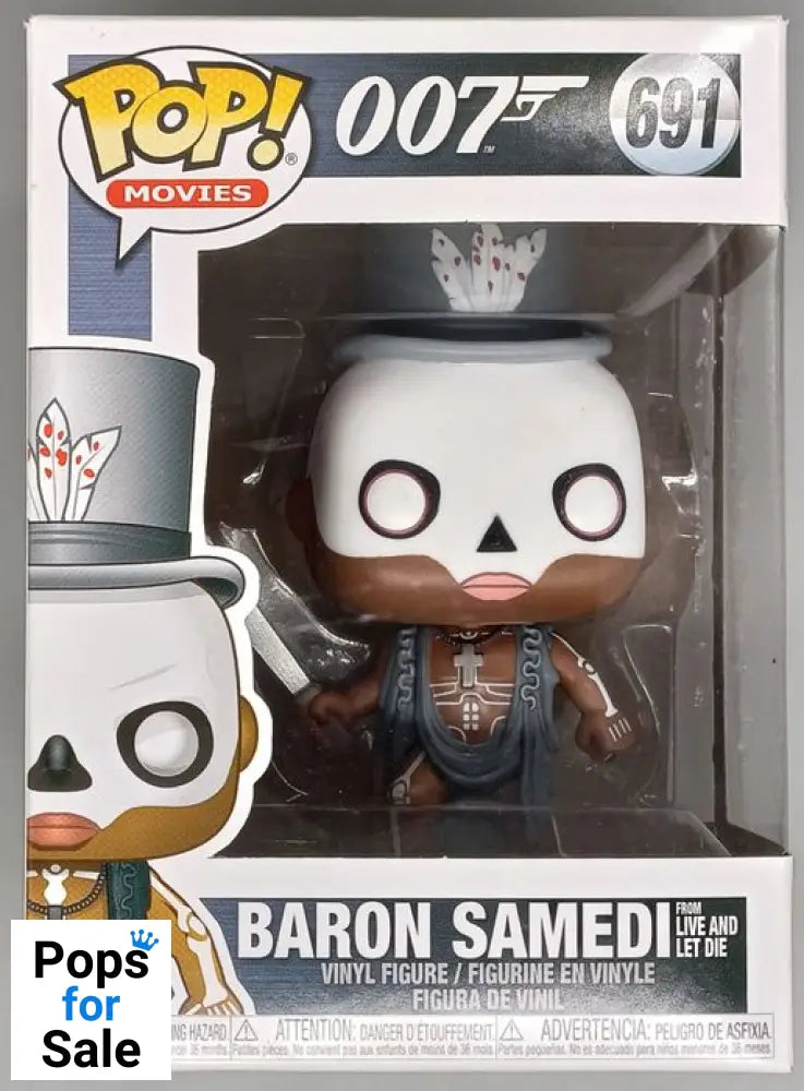 #691 Baron Samedi (from Live and Let Die) James Bond Box Damaged Funko POP