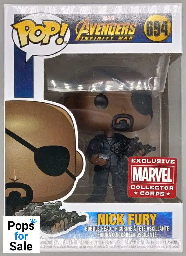 #694 Nick Fury (Snapped) Marvel Avengers Infinity War MCC Funko POP