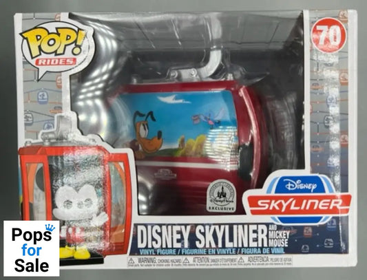 70 Disney Skyliner (and Mickey Mouse) Rides Funko POP - Box Damaged