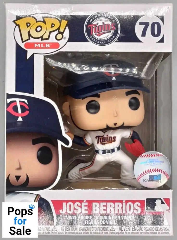 #70 Jose Berrios - MLB Baseball Minnesota Twins - Box Damaged Funko POP