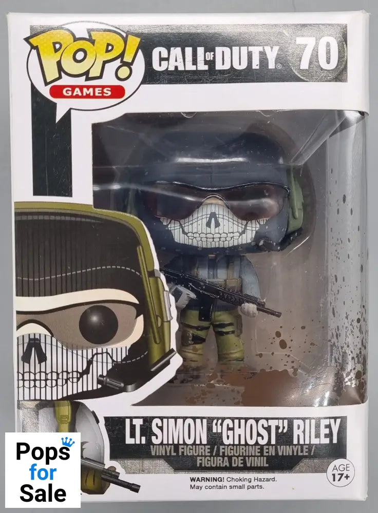 70 Lt. Simon Ghost Riley (Muddy) - Call of Duty Funko POP