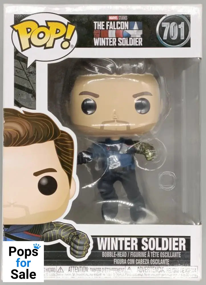 #701 Winter Soldier Marvel The Falcon and The Winter Soldier Box Damaged Funko POP