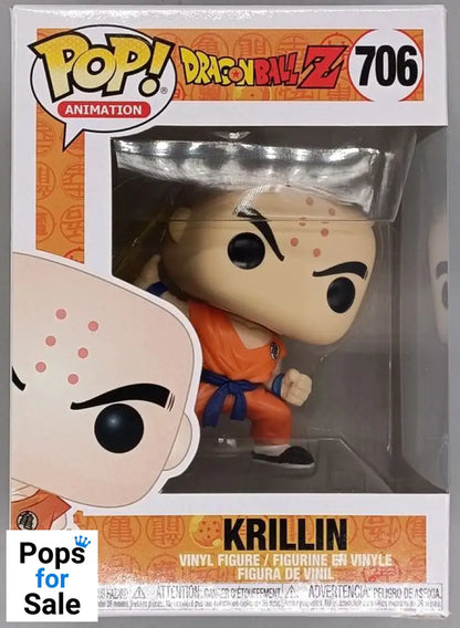 706 Krillin (w/ Destructo Disk) - Dragon Ball Z Funko POP - Box Damaged