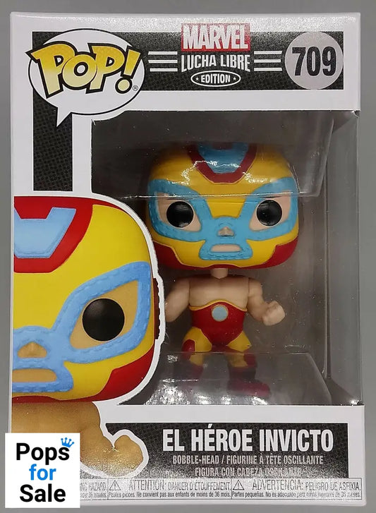 709 El Heroe Invicto (Iron Man) - Marvel Luchadores Funko POP