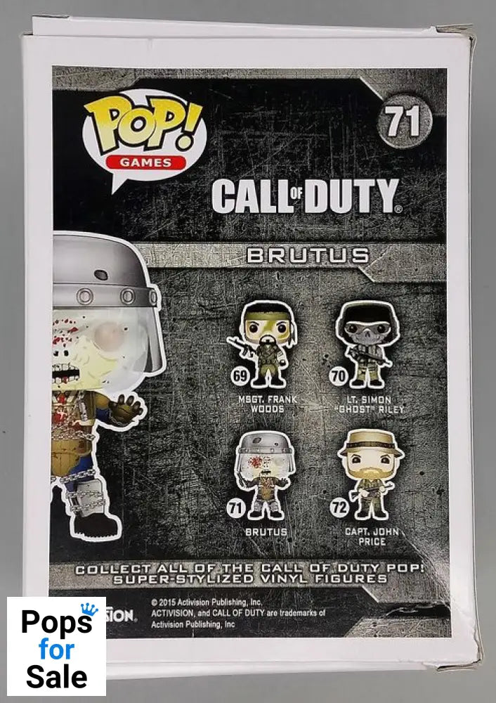 #71 Brutus (Muddy) - Call of Duty - Box Damaged Funko POP