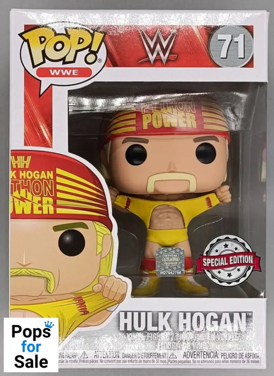 #71 Hulk Hogan (Hulkamania) - WWE - Box Damaged Funko POP