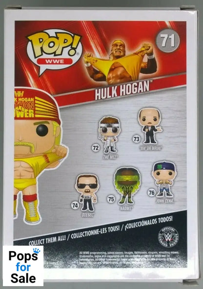 #71 Hulk Hogan (Hulkamania) - WWE Funko POP