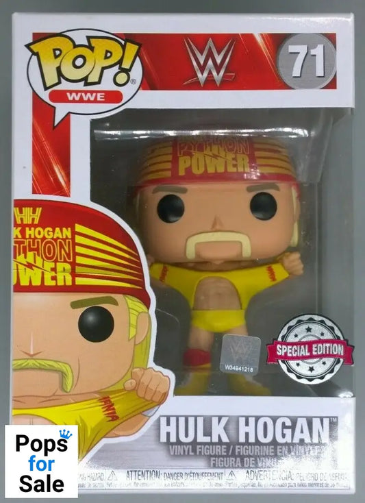 #71 Hulk Hogan (Hulkamania) - WWE Funko POP