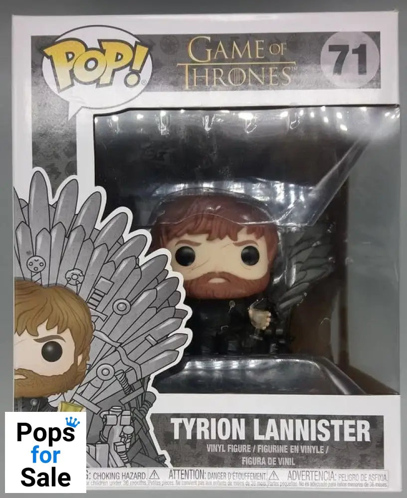 71 Tyrion Lannister (on Iron Throne) Deluxe Game of Thrones Funko POP - Box Damaged