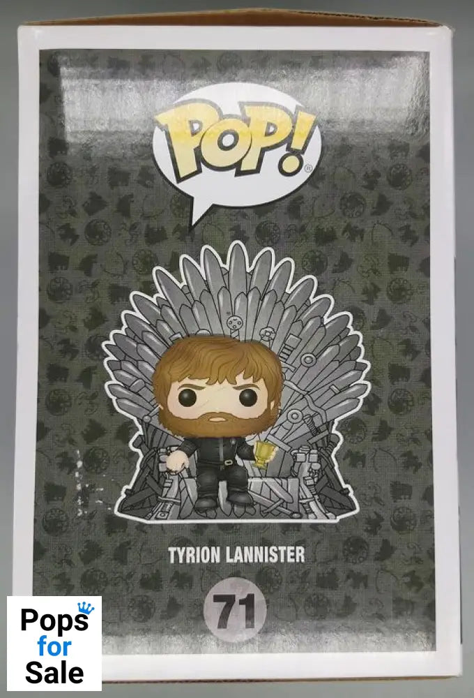 71 Tyrion Lannister (on Iron Throne) Deluxe Game of Thrones Funko POP - Box Damaged
