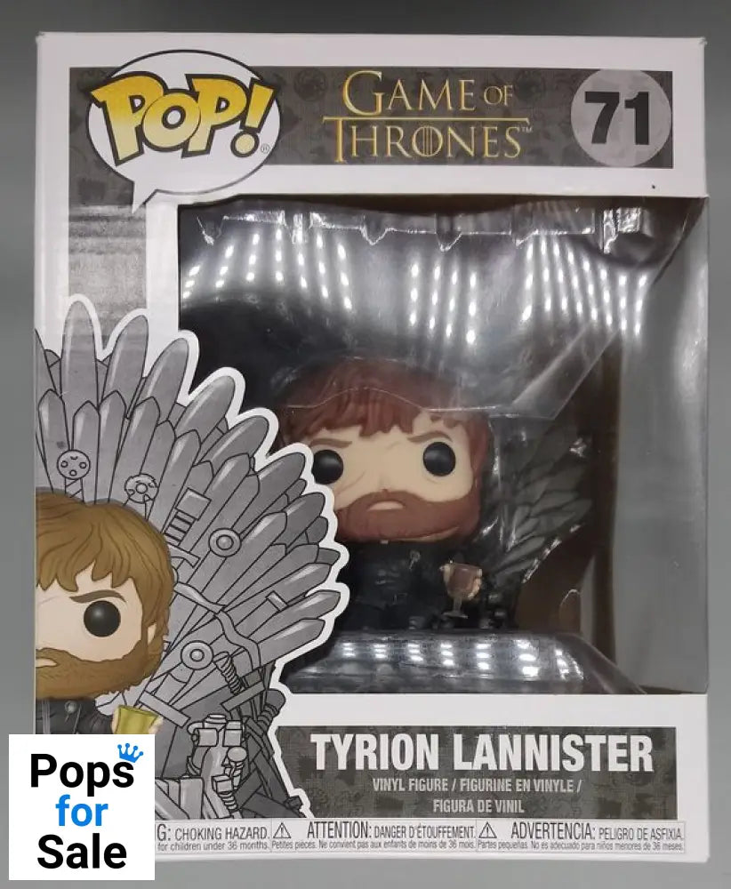71 Tyrion Lannister (on Iron Throne) Deluxe Game of Thrones Funko POP - Box Damaged