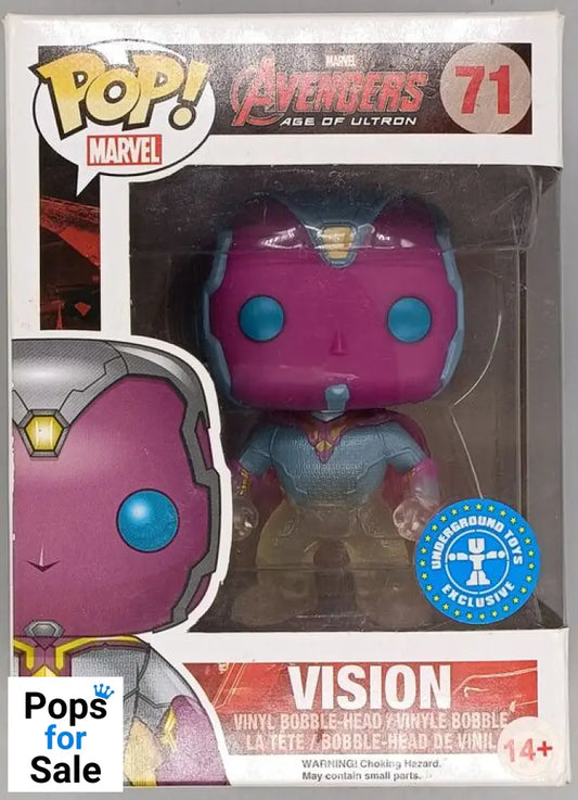 #71 Vision (Faded) Marvel Avengers Age of Ultron Box Damaged Funko POP