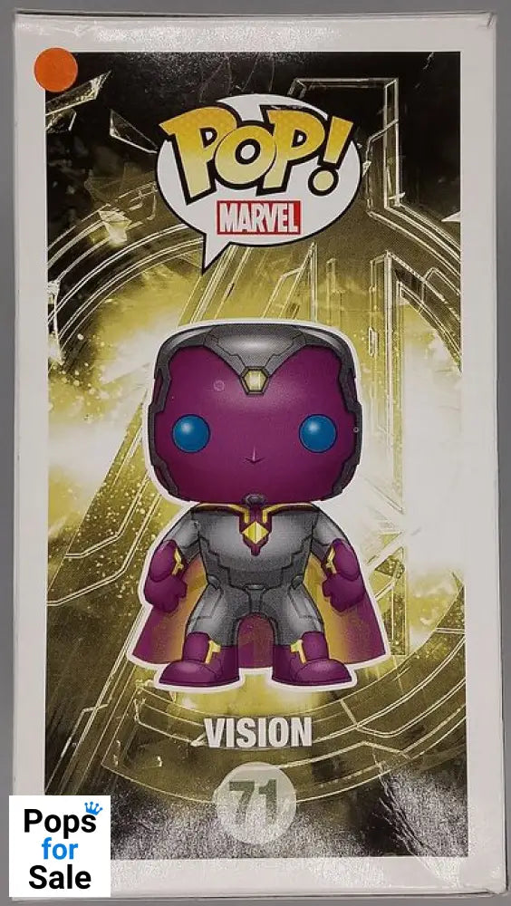 #71 Vision - Marvel Avengers Age Of Ultron - Box Damaged Funko POP