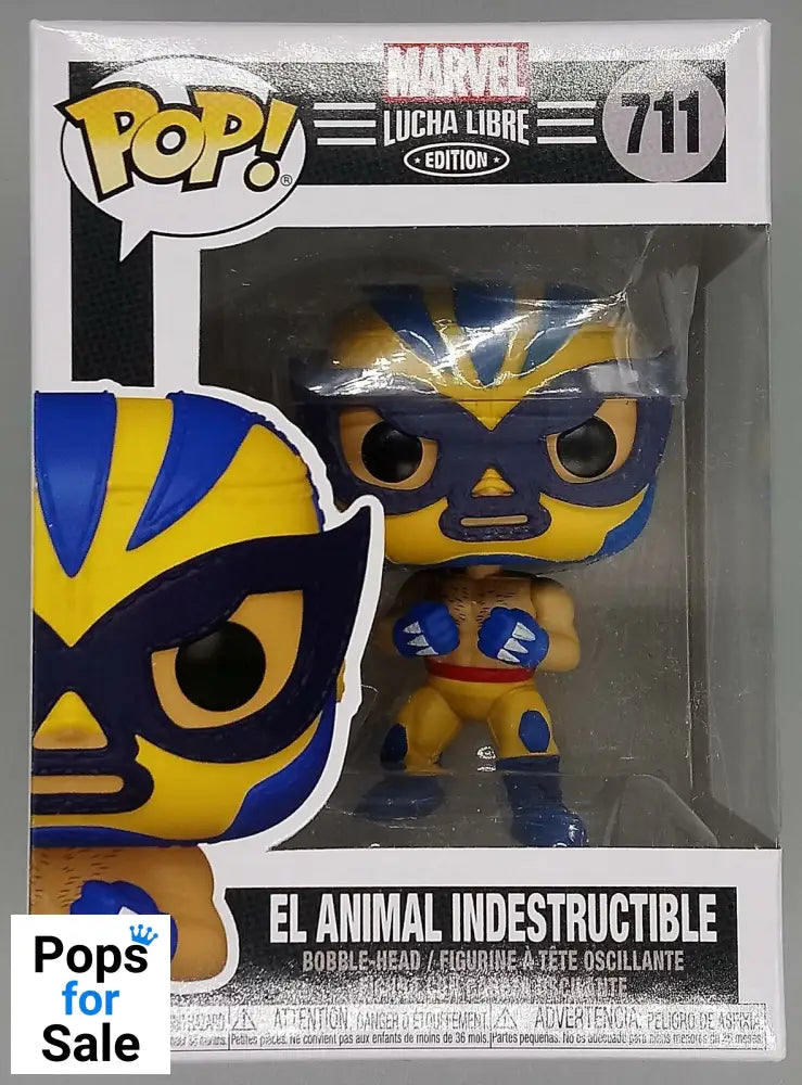 #711 El Animal Indestructible (Wolverine) Marvel Luchadores Funko POP