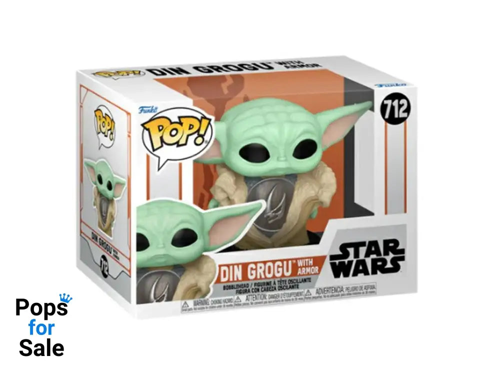 712 Din Grogu With Armor - Star Wars: The Mandalorian Funko Pop Preorder