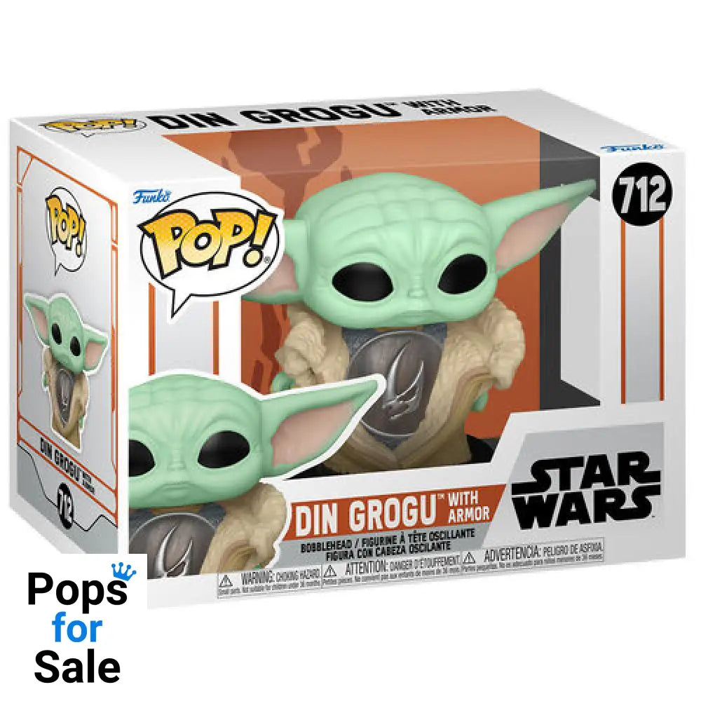 712 Din Grogu With Armor - Star Wars: The Mandalorian Funko Pop Preorder