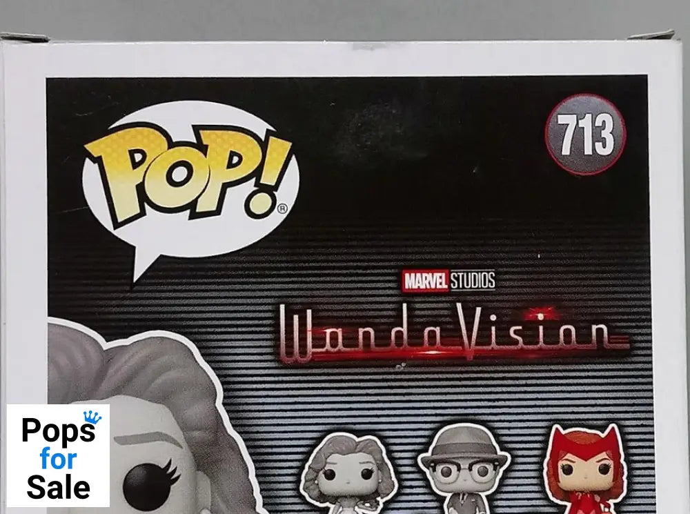 713 50s Wanda - B&W - Marvel Wandavision - Box Damaged Funko POP