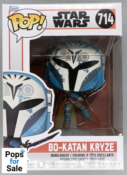 714 Bo-Katan Kryze w/Darksaber and Jet Pack - Star Wars: Mandalorian Funko POP - Brand New