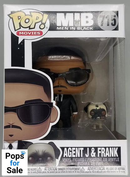 #715 Agent J & Frank - Men in Black - Box Damaged Funko POP