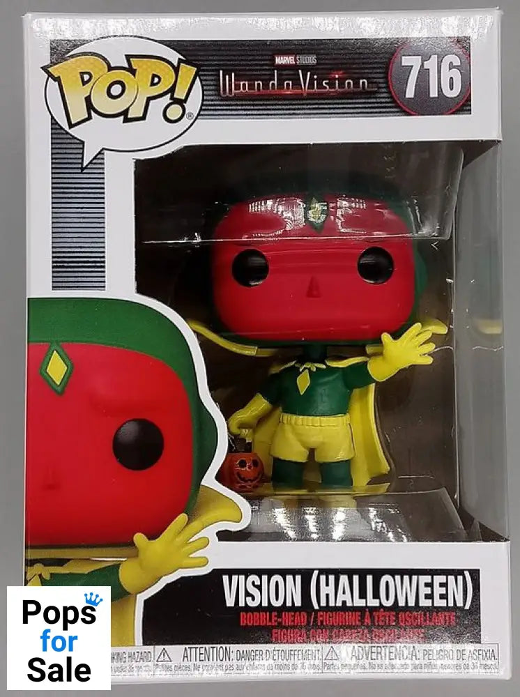 #716 Halloween Vision - Marvel Wandavision Box Damaged Funko POP