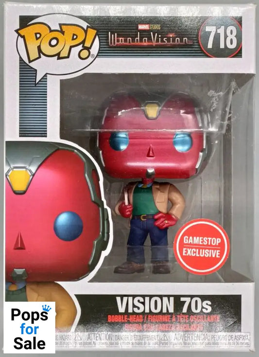 #718 70s Vision - Marvel Wandavision - Box Damaged Funko POP