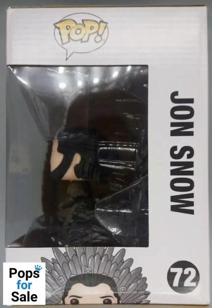 72 Jon Snow (on Iron Throne) Deluxe Game of Thrones Funko POP - Damaged Box