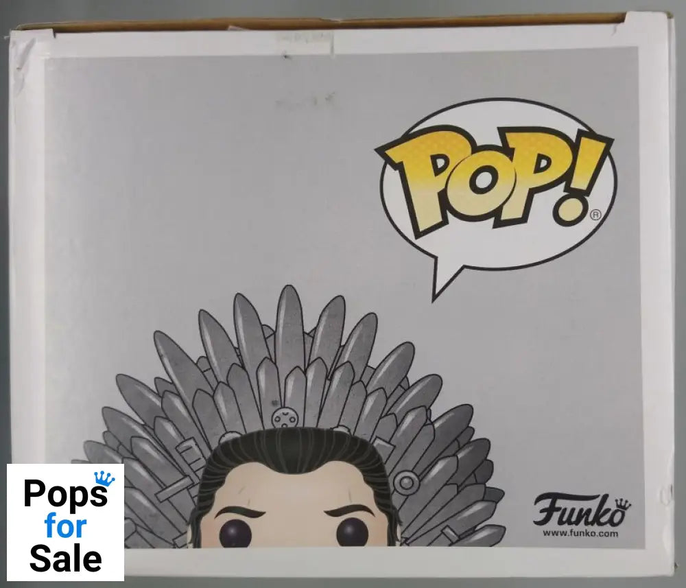 72 Jon Snow (on Iron Throne) Deluxe Game of Thrones Funko POP - Damaged Box