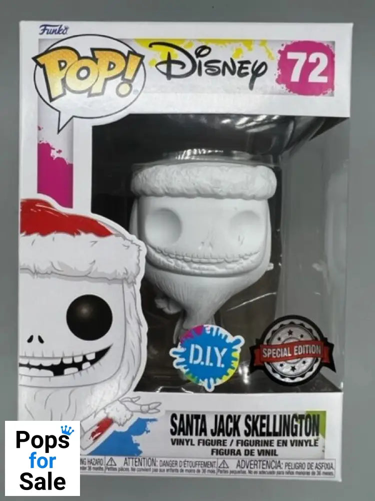 #72 Santa Jack Skellington (DIY) Pop Disney Funko POP