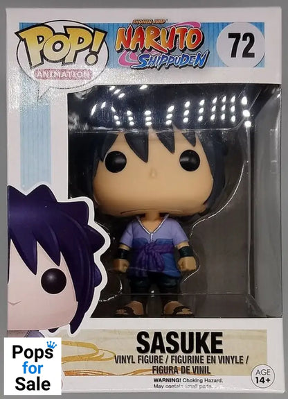 #72 Sasuke - Naruto Shippuden - Box Damaged Funko POP