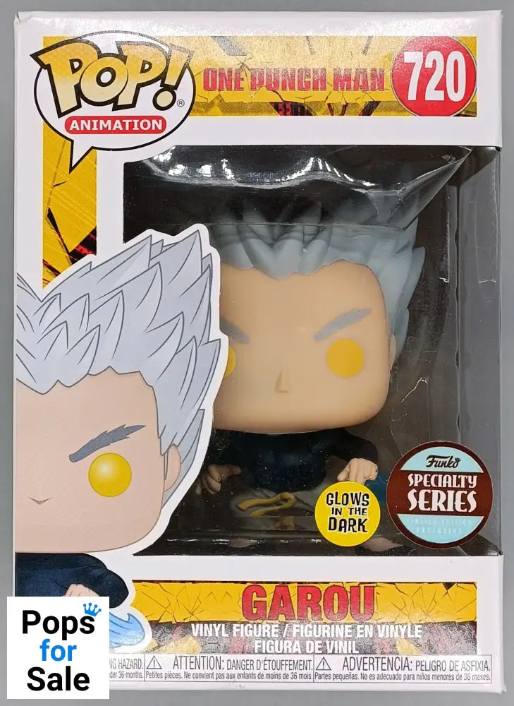 #720 Garou - Glow - One Punch Man - Box Damaged Funko POP