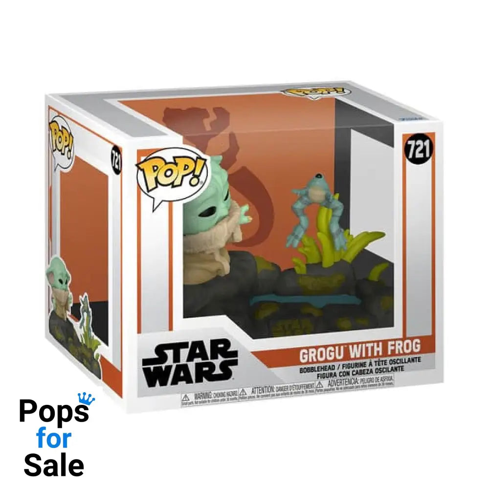 721 Grogu With Frog - Deluxe Star Wars The Mandalorian Funko Pop Preorder