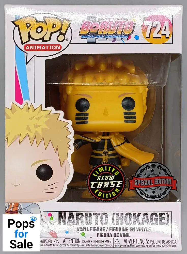 #724 Naruto (Hokage) - Glow Chase - Boruto Naruto Funko POP