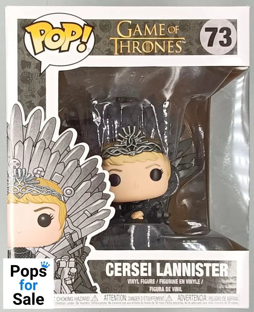 73 Cersei Lannister (on Iron Throne) Deluxe Game of Thrones Funko POP - Box Damaged