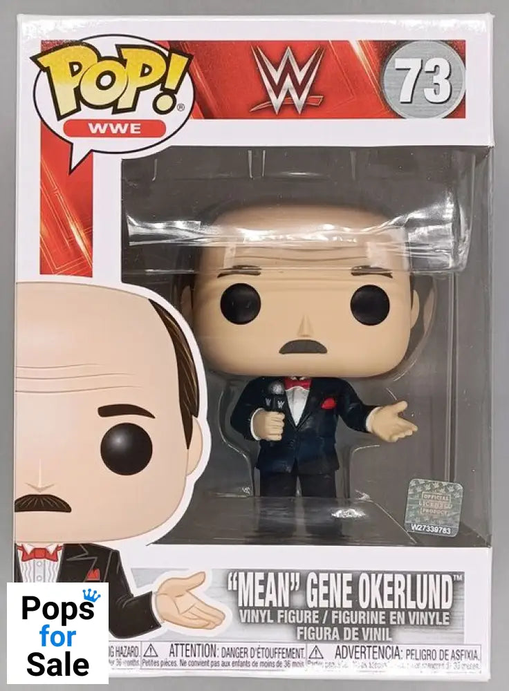 #73 Mean Gene Okerlund - WWE - Box Damaged Funko POP