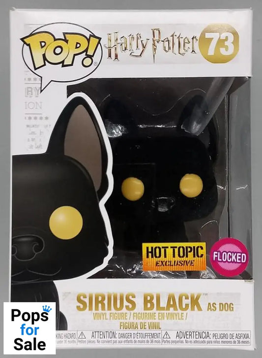 73 Sirius Black (as Dog) Flocked - Harry Potter Box Damaged Funko POP