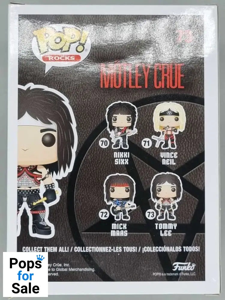 73 Tommy Lee - Motley Crue Funko POP