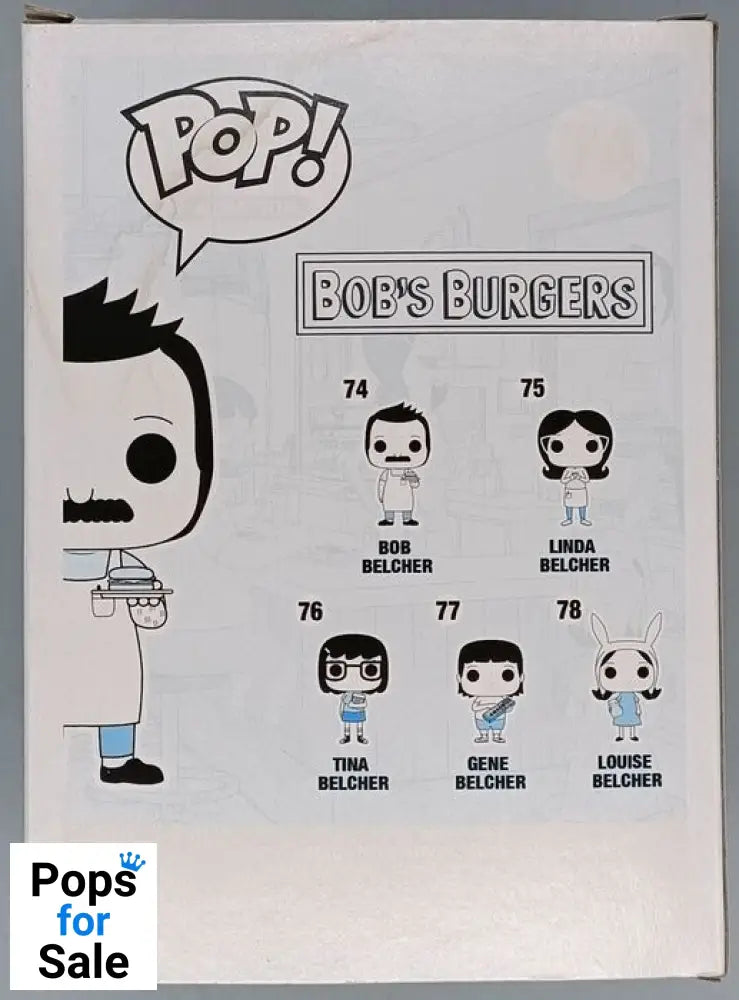 74 Bob Belcher - Bobs Burgers - Box Damaged Funko POP