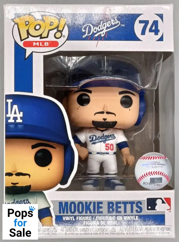 #74 Mookie Betts (Dodgers) - MLB Baseball - Box Damaged Funko POP