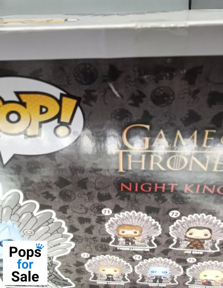 #74 Night King (Iron Throne) Deluxe Metallic Game of Box Damaged Funko POP