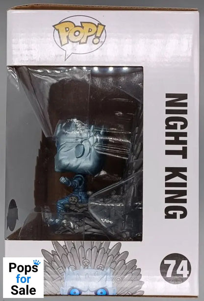 #74 Night King (Iron Throne) Deluxe Metallic Game of Box Damaged Funko POP